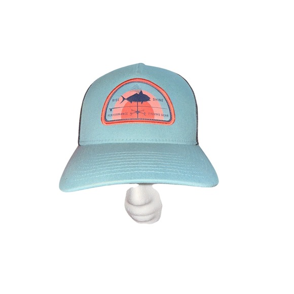 PFG‎ Columbia Performance Fishing Gear Trucker Hat Cap Rooster Fish - Picture 1 of 8